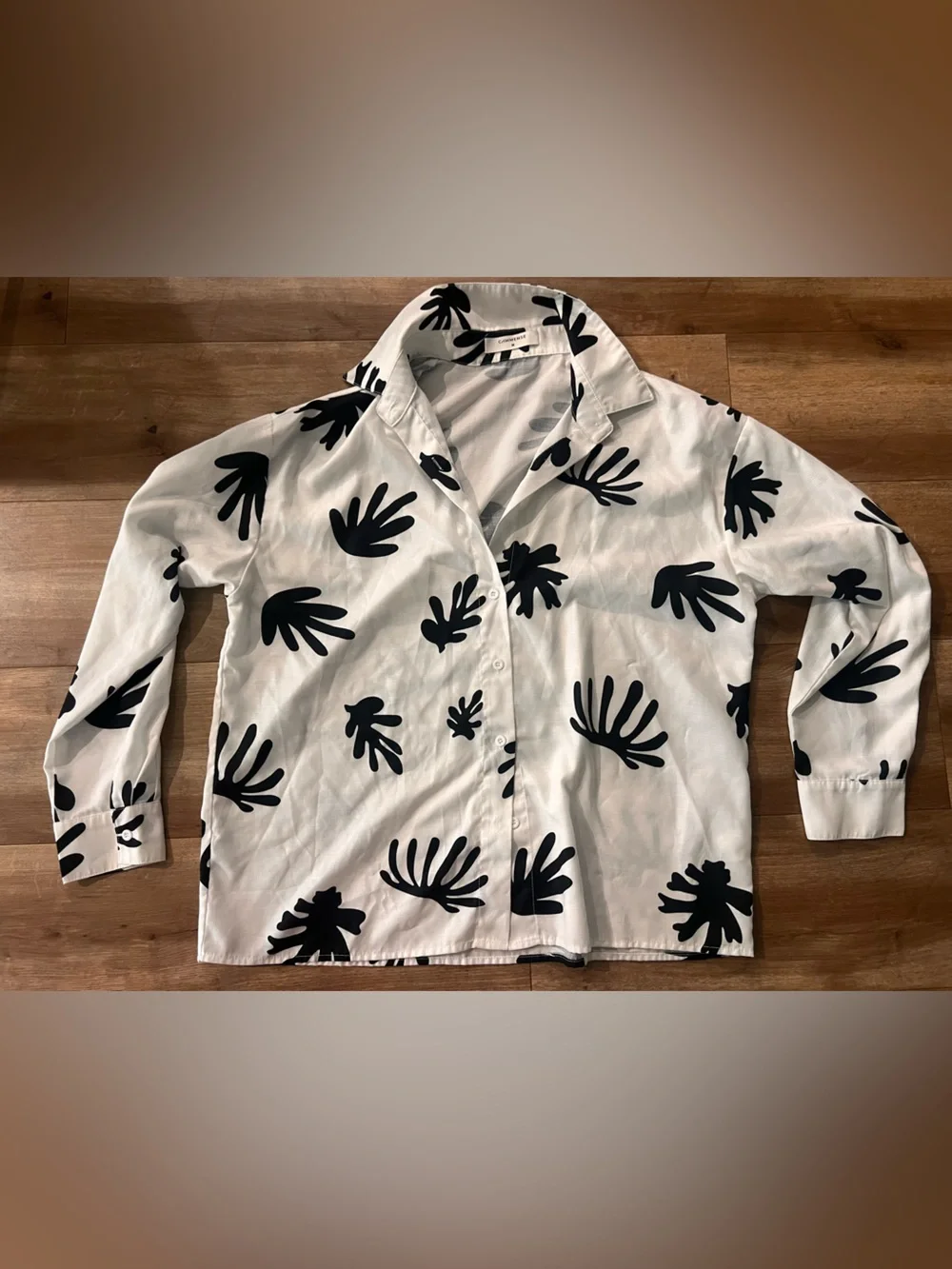Commense White and Black Printed Kids Pajama Set - Buttoned Top & Shorts